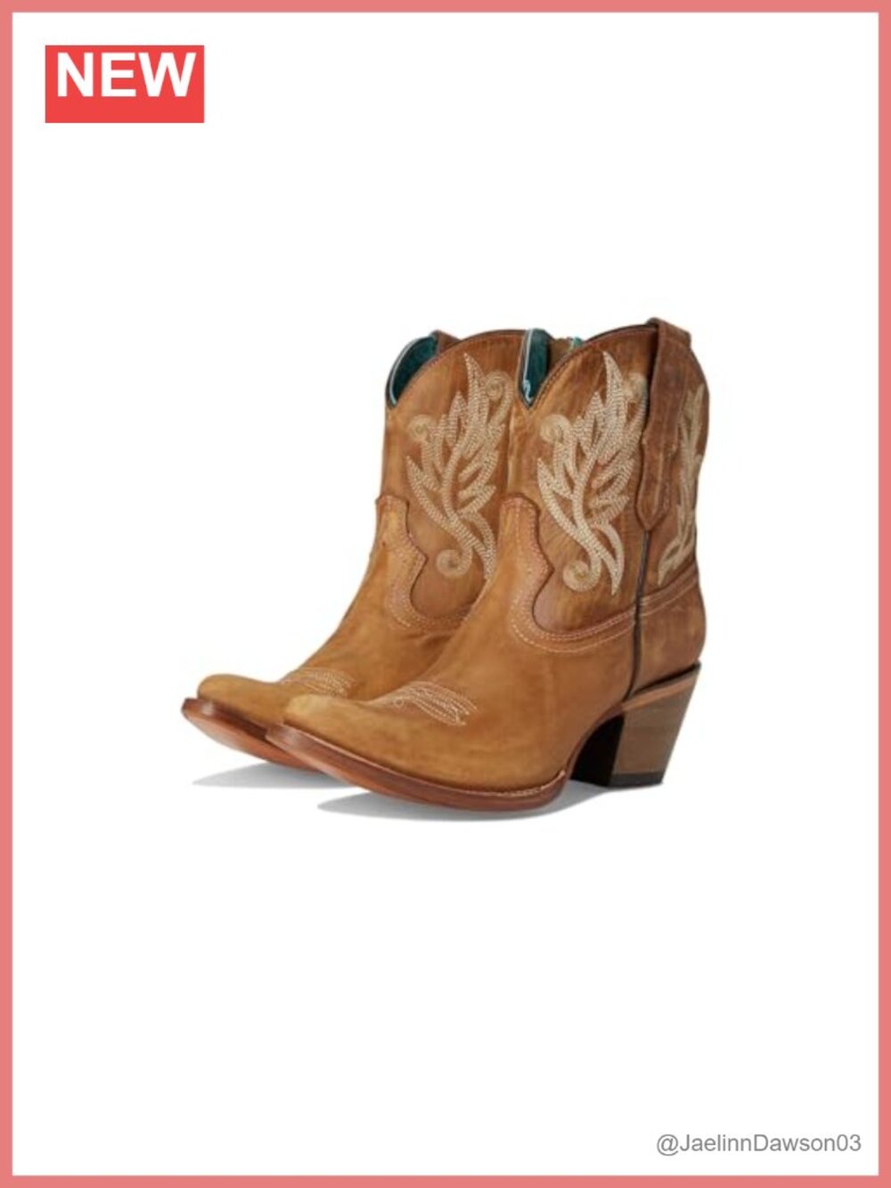 Embroidered Snip Toe Ankle Bootie Leather Sole Platform Heel Pull On